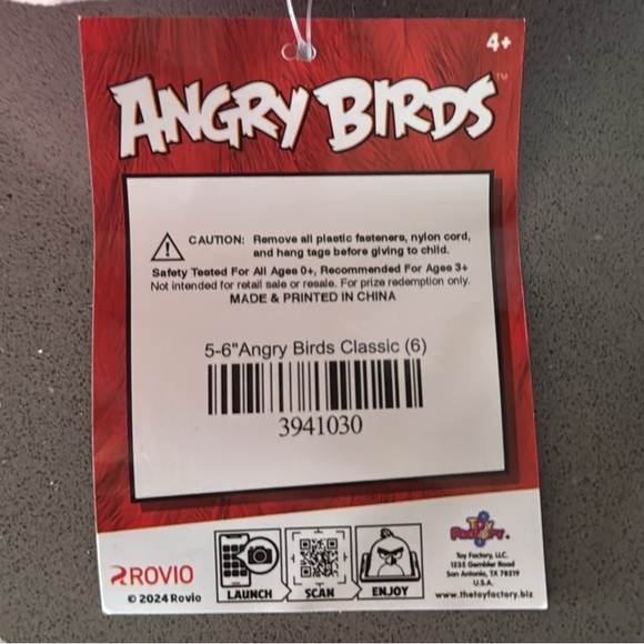 Angry Birds Classic STELLA (Pink Bird) Plush / Rovio / Kawaii / 7” / BRAND NEW - Picture 14 of 16